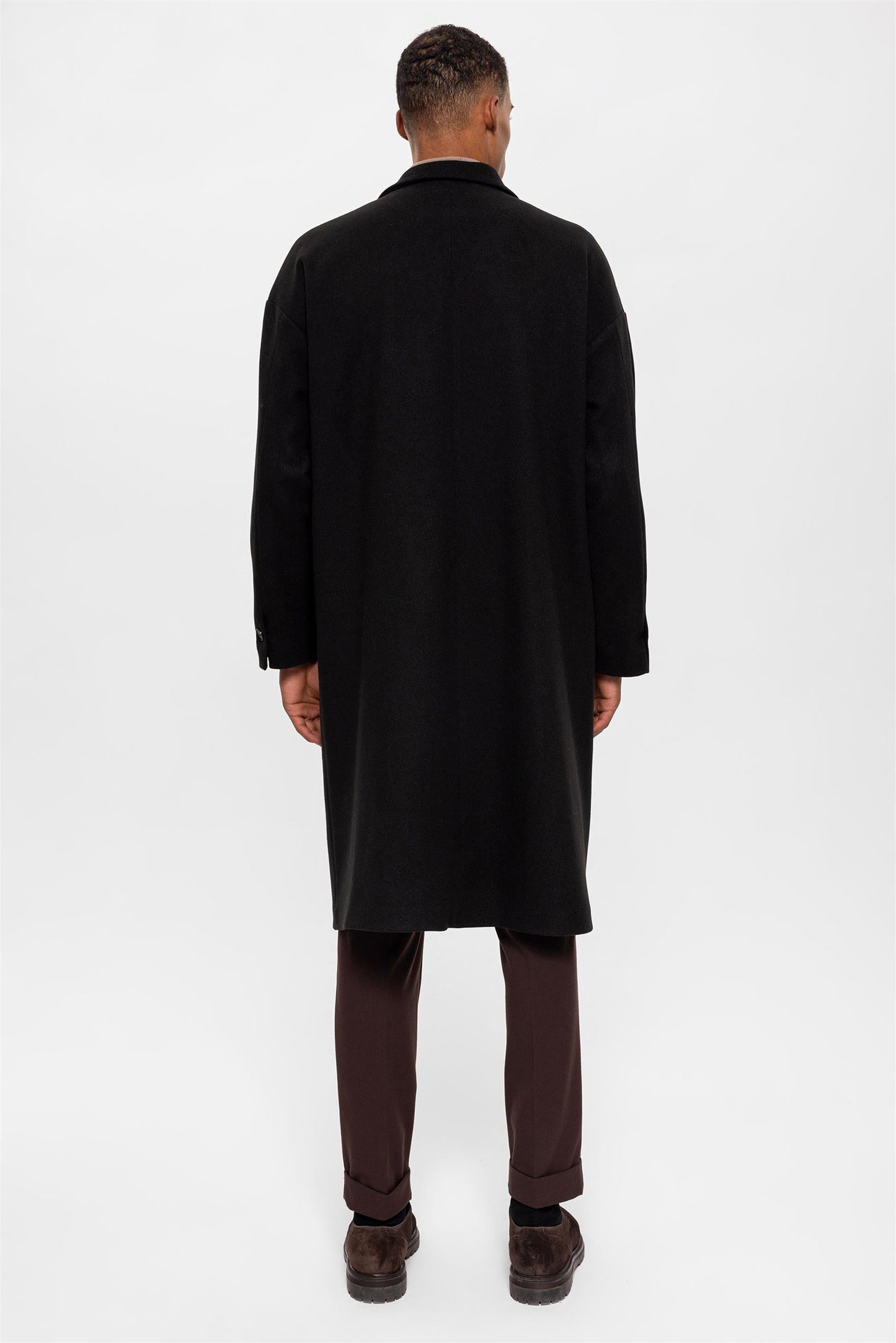 Belted Oversize Men's Coat