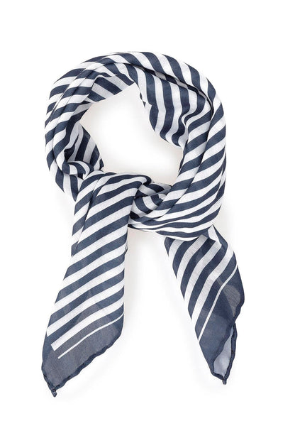 KOALA SYDNEY Men's Navy Blue Navy Striped Scarf