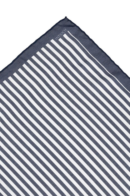 Men's Navy Blue Navy Striped Scarf