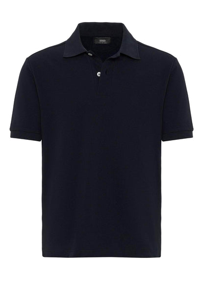 KOALA SYDNEY Men's Navy Blue Navy Polo Neck T-Shirt