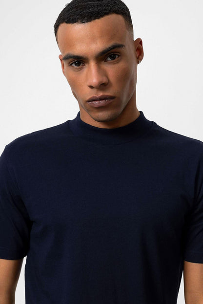 KOALA SYDNEY Men's Navy Blue Navy Slim Fit Basic T-Shirt