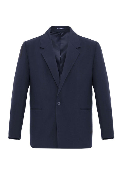 KOALA SYDNEY  Navy Single-Button Relaxed Men's Blazer Jacket
