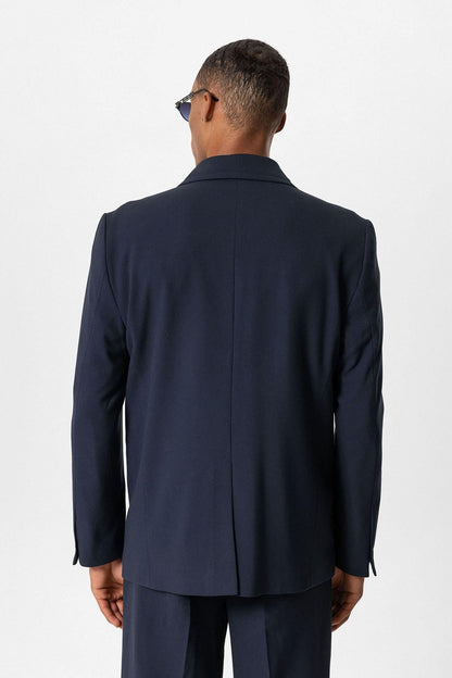 KOALA SYDNEY  Navy Single-Button Relaxed Men's Blazer Jacket
