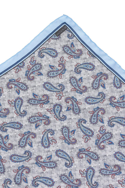 Men's Blue Drop Patterned Scarf