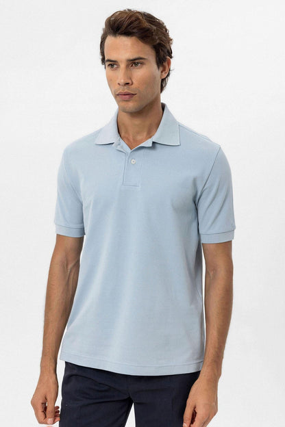 KOALA SYDNEY Men's Blue Polo Neck T-Shirt