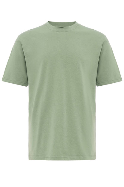 KOALA SYDNEY Men's Mint Crew Neck Basic T-Shirt