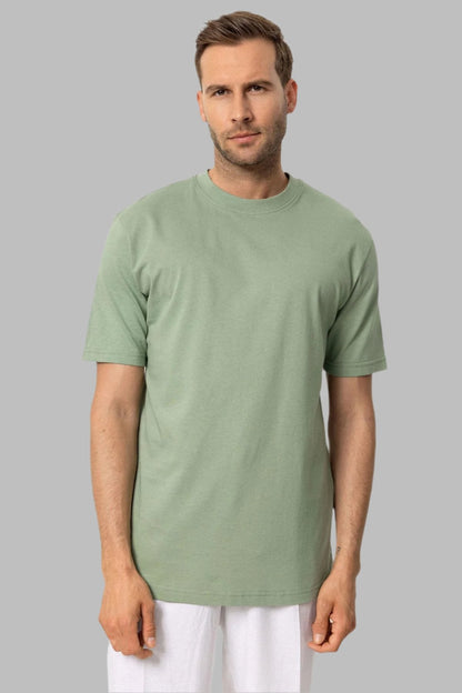 KOALA SYDNEY Men's Mint Crew Neck Basic T-Shirt
