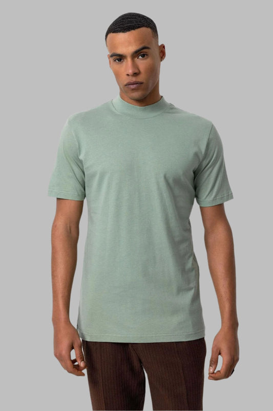 KOALA SYDNEY Men's Mint Slim Fit Basic T-Shirt