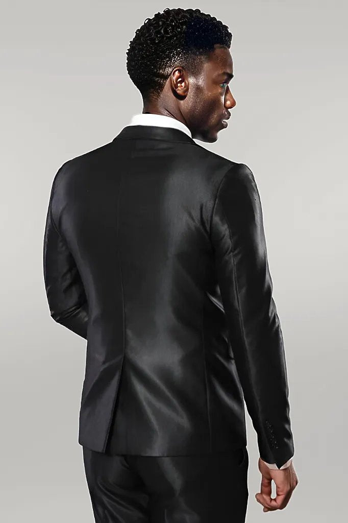 KOALA SYDNEY  Modeled Shiny Black Suit |