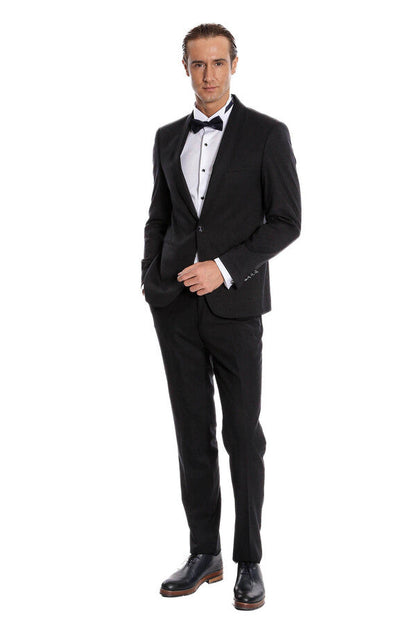 Navy Blue Shawl Lapel Tuxedo