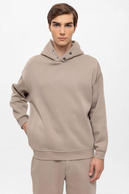 Men's Mink Oversize Hooded Sweatshirt