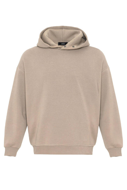 Men's Mink Oversize Hooded  Sweatshirt - Wessi