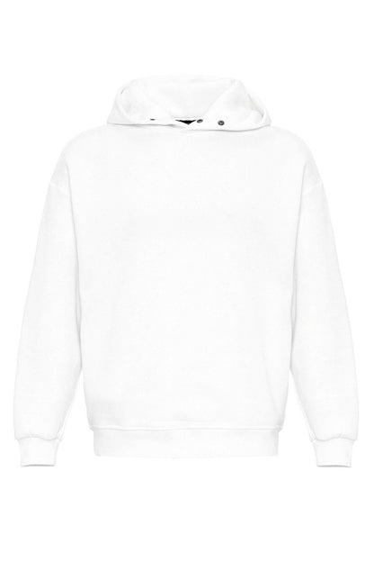 KOALA SYDNEY Men's Ecru Oversize Hooded Sweatshirt
