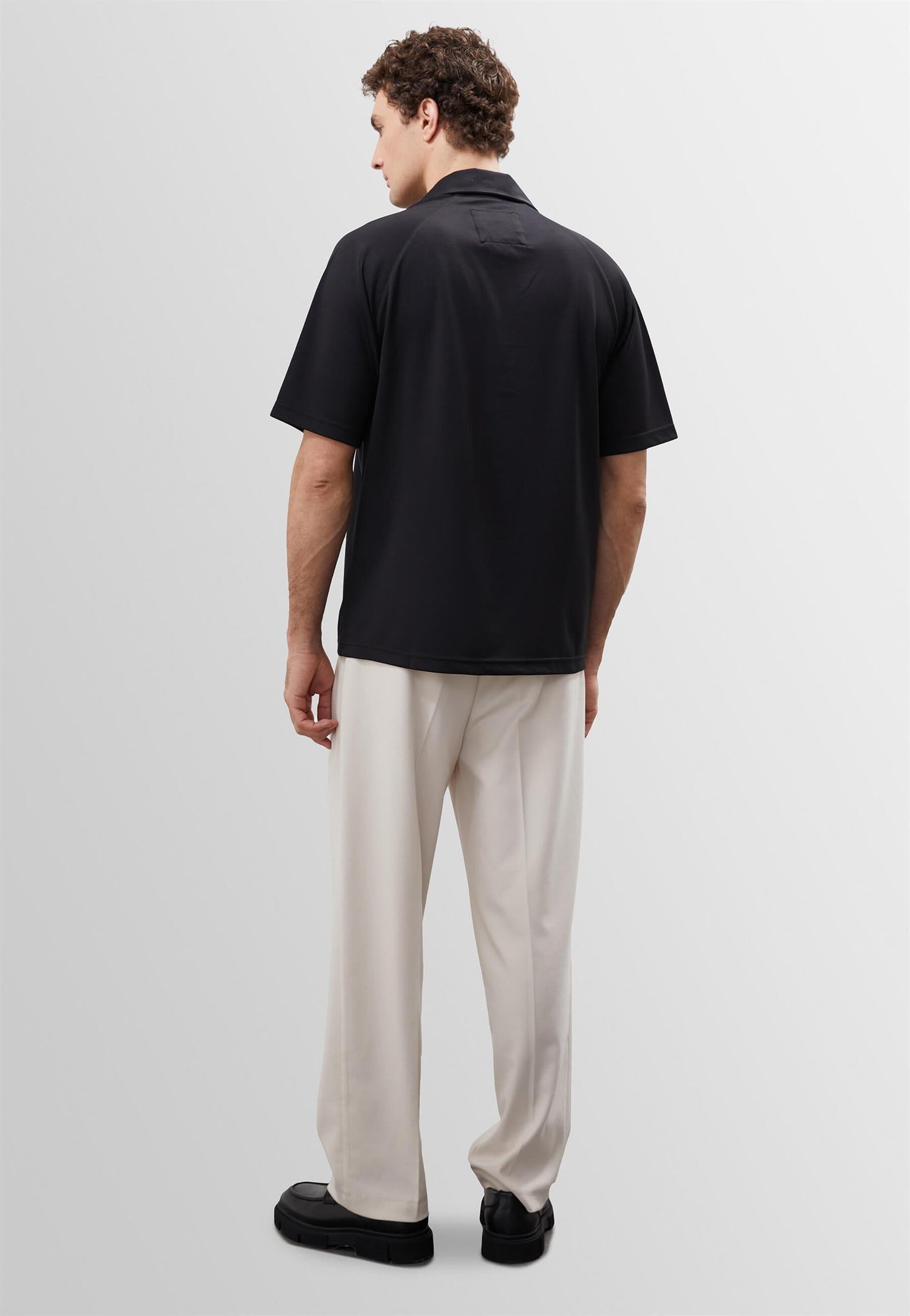 KOALA SYDNEY Men's Black Oversize Short Sleeve Shirt