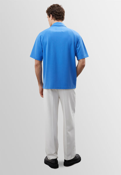 KOALA SYDNEY  Men's Sax Oversize Short Sleeve Shirt -
