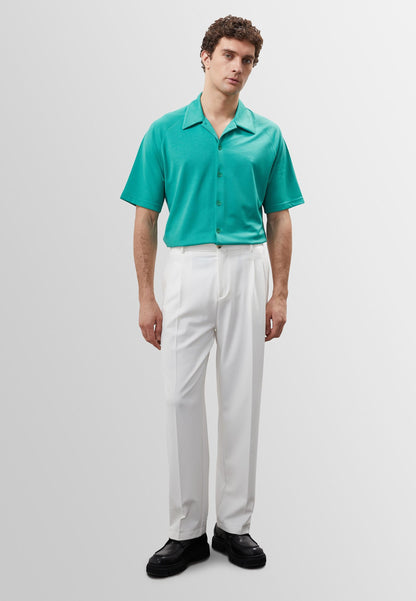 Men's Grass Green Oversize Short Sleeve Shirt