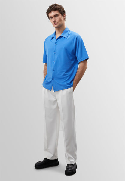 KOALA SYDNEY  Men's Sax Oversize Short Sleeve Shirt -