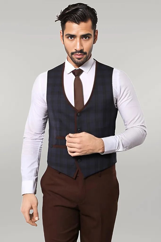 KOALA SYDNEY  Plaid 3 Piece Suit |