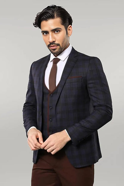 KOALA SYDNEY  Plaid 3 Piece Suit |