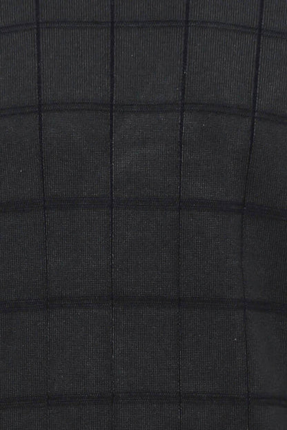 Plaid Half Turtleneck Green Sweater - Wessi