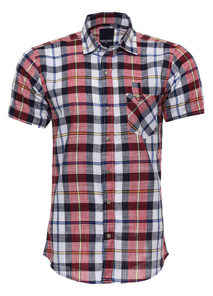 KOALA SYDNEY  Checked Patterned Short Sleeve Men Shirt -