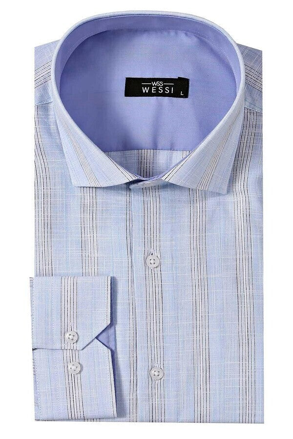 KOALA SYDNEY  Sky Blue Striped Men's Shirt |
