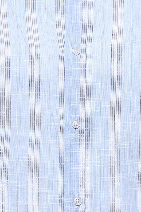 KOALA SYDNEY  Sky Blue Striped Men's Shirt |