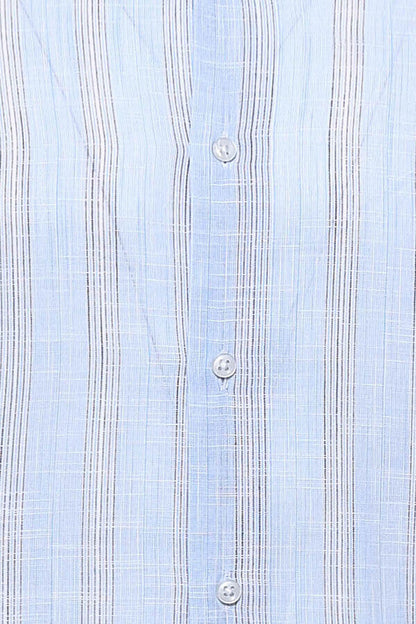 KOALA SYDNEY  Sky Blue Striped Men's Shirt |