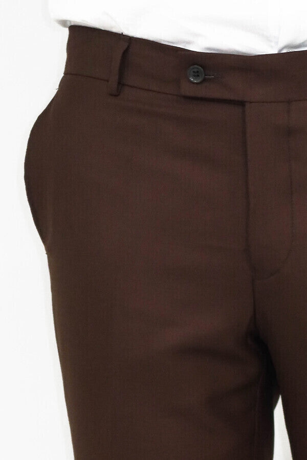 KOALA SYDNEY Plain Brown Men Pants