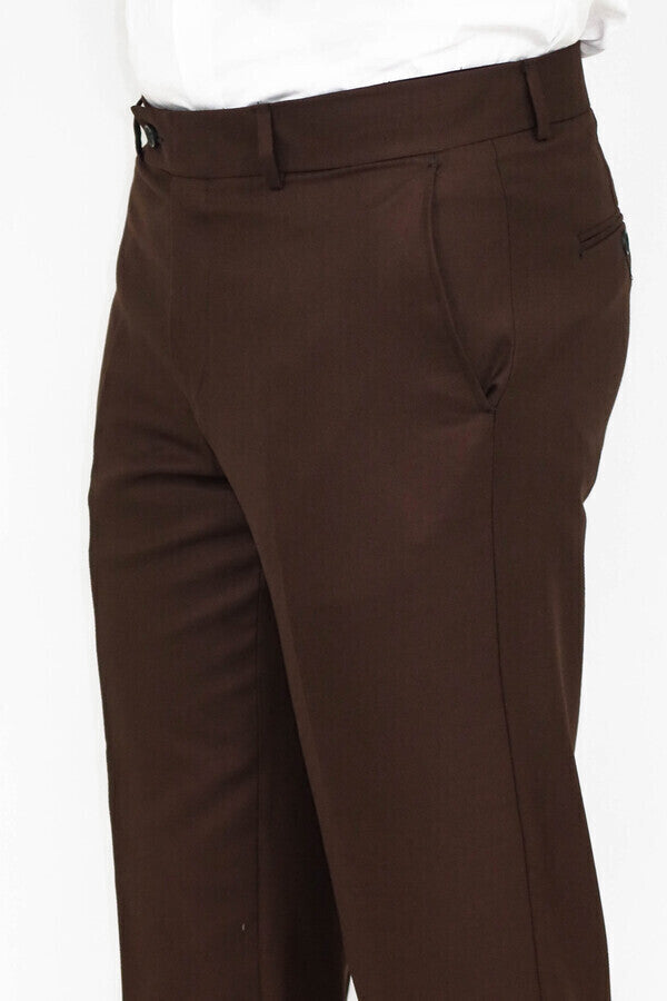 KOALA SYDNEY Plain Brown Men Pants