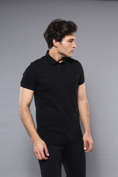 Polo Plain Black T-Shirt