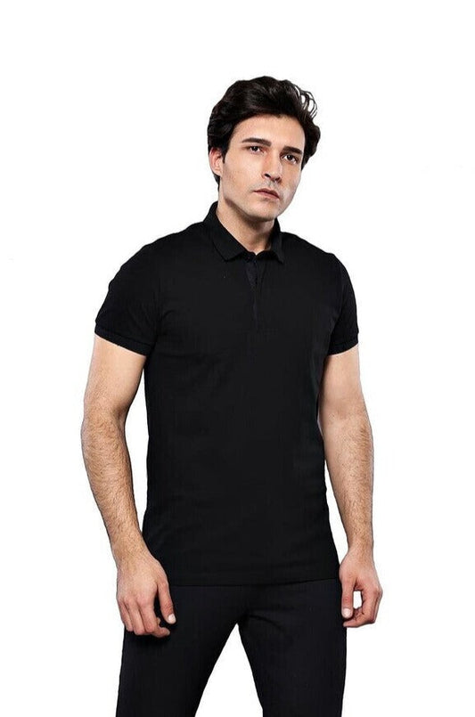 KOALA SYDNEY  Polo Plain Black T-Shirt |