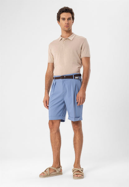 KOALA SYDNEY  Men's Beige Polo Neck Slim Fit T-Shirt -