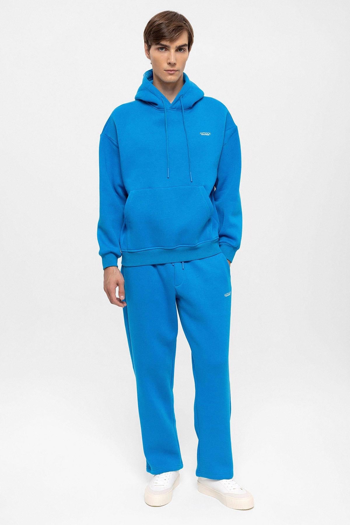 Men's Sax Regular Fit Printed Tracksuit Set