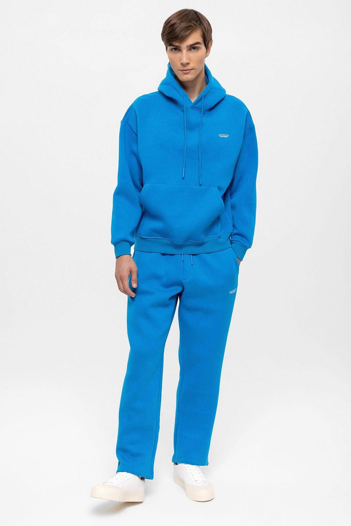 Men's Sax Regular Fit Printed Tracksuit Set