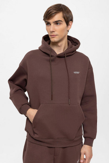 KOALA SYDNEY Men's Brown Regular Fit Printed Tracksuit Set