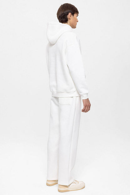 KOALA SYDNEY Men's Ecru Regular Fit Printed Tracksuit Set