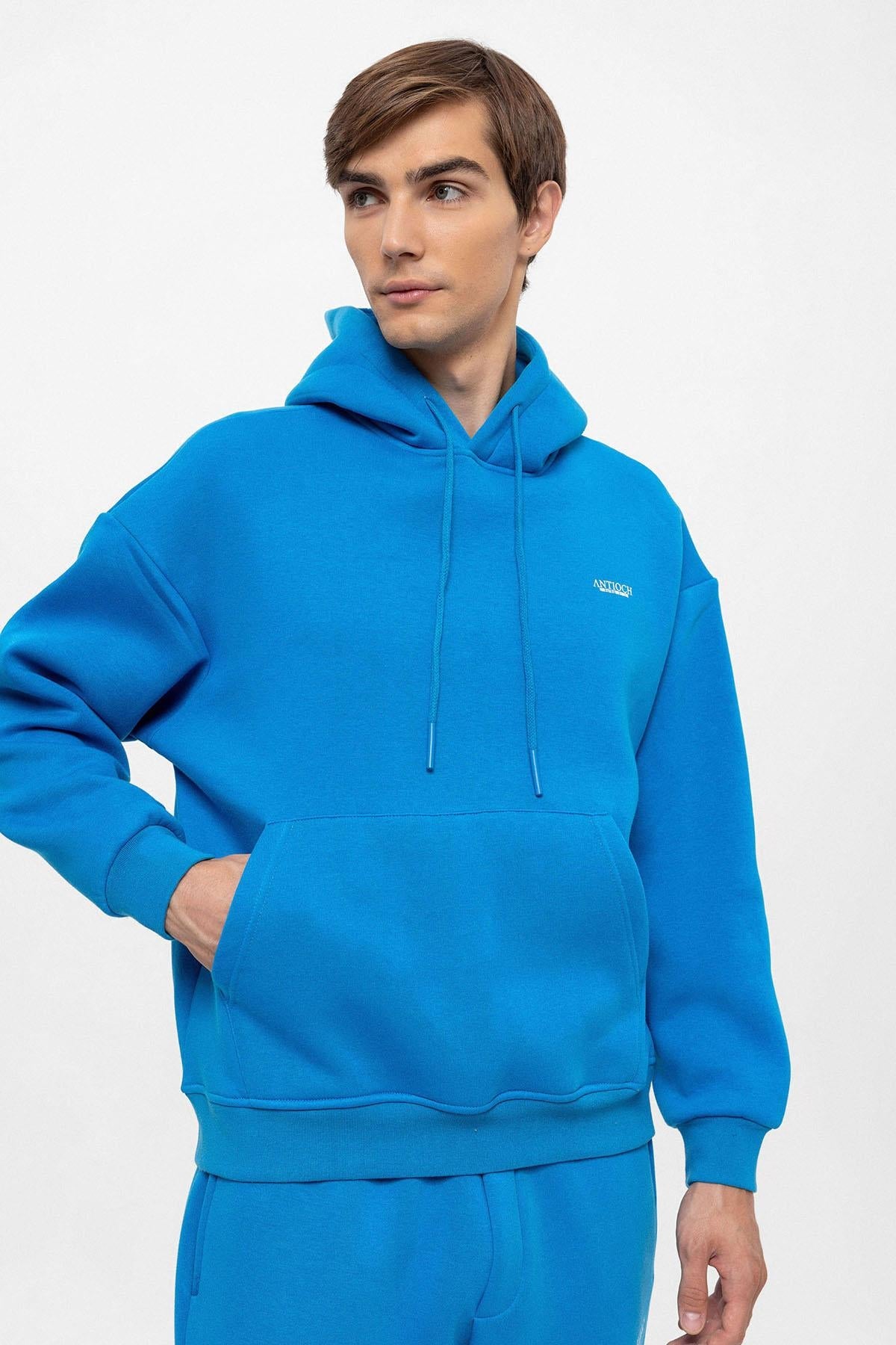 Men's Sax Regular Fit Printed Tracksuit Set