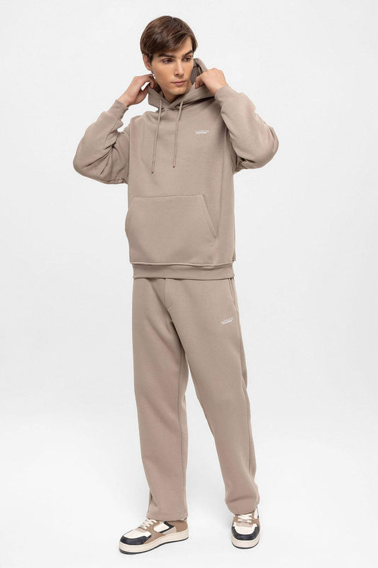 KOALA SYDNEY Men's Mink Regular Fit Printed Tracksuit Set