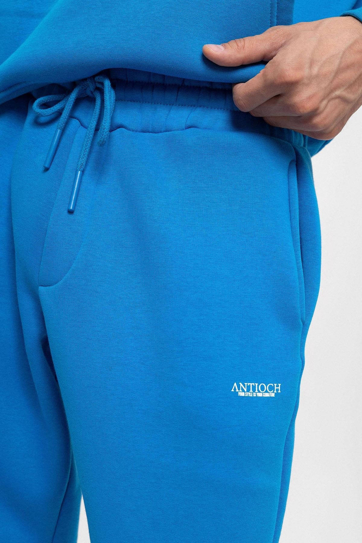 Men's Sax Regular Fit Printed Tracksuit Set