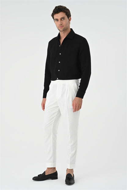 Men's Black Regular Fit Woven Shirt