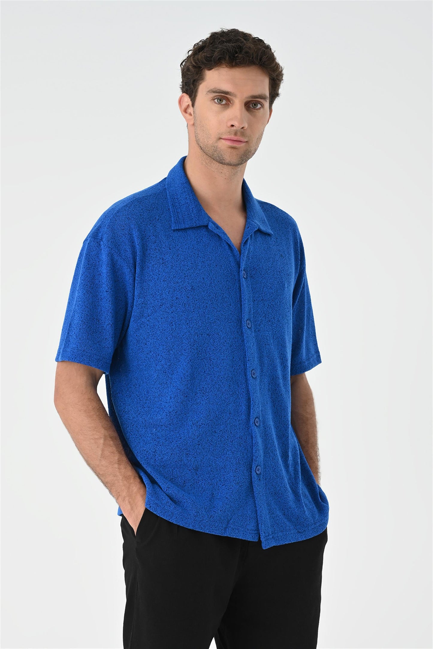 Men's Sax Relax Fit Knitwear Shirt