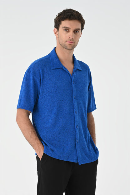 Men's Sax Relax Fit Knitwear Shirt