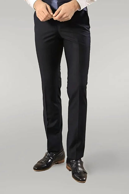 Removable Lapel Men's Blue Tuxedo Suit