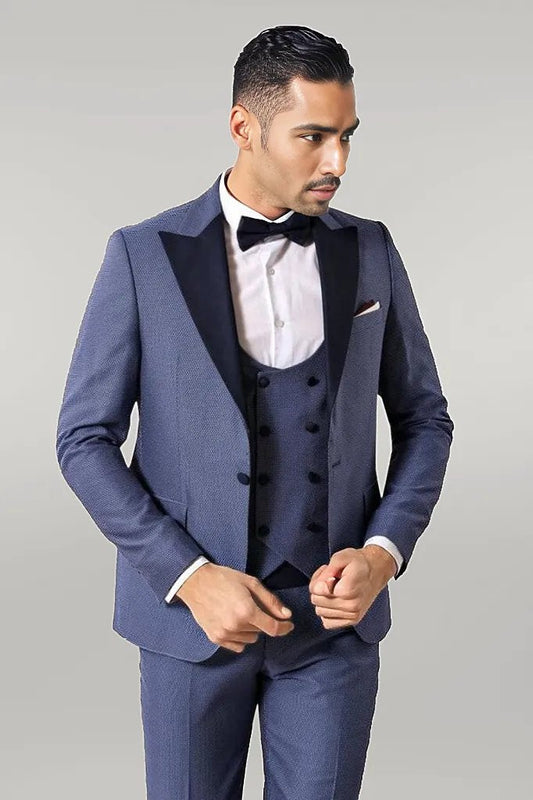 KOALA SYDNEY  Removable Peak Lapel Blue Tuxedo |