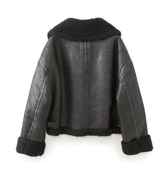 Loose Little Man Short Fur Coat