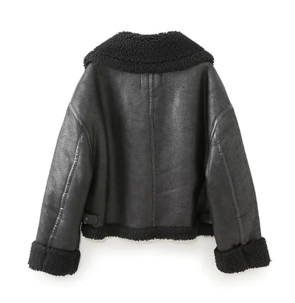 Loose Little Man Short Fur Coat