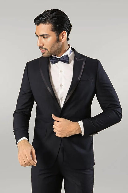 KOALA SYDNEY  Satin Lapel Navy Blue Tuxedo |