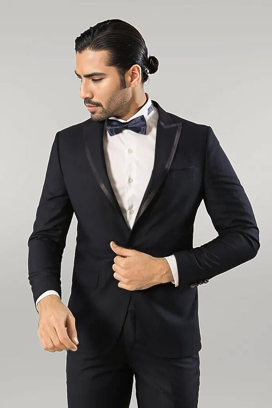 KOALA SYDNEY  Satin Lapel Navy Blue Tuxedo |