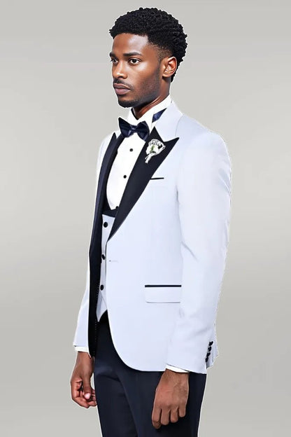 KOALA SYDNEY  Self-Patterned Baby Blue Wedding Suit -